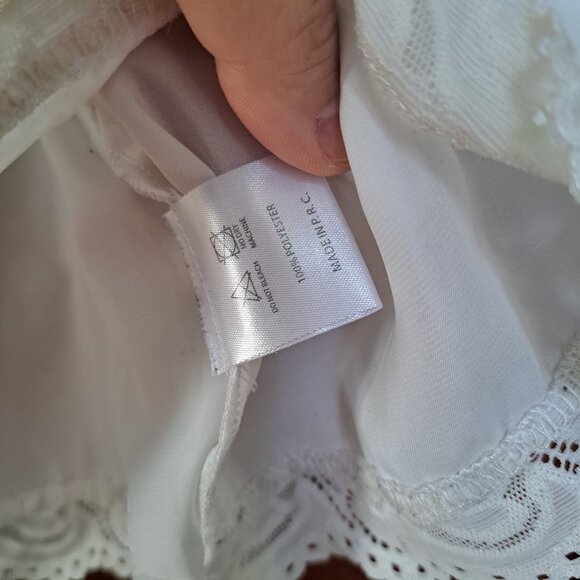 Brandy Melville White Lingerie Crop Top • Tagless • Pit 15" • XS/S - Picture 6 of 9